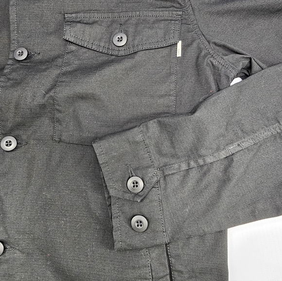 Vuori Men's Ripstop Rise Shine V527 Shirt Jacket Shacket Black Medium - Picture 4 of 8